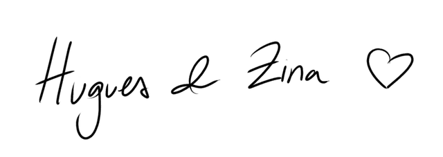Hugues & Zina signature